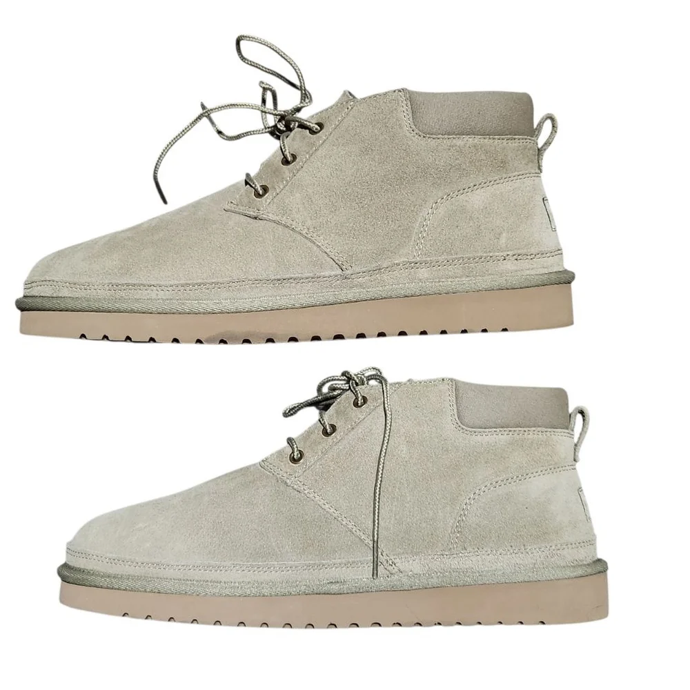 UGG Chukka Boots Men's Beige Suede Lace Up Size 12